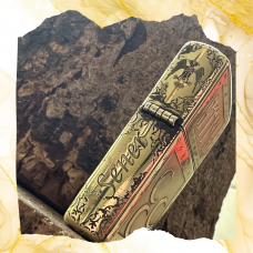 Bozkurt-Üç Hilal-Selçuklu Kartalı Temalı Orijinal Zippo Çakmak